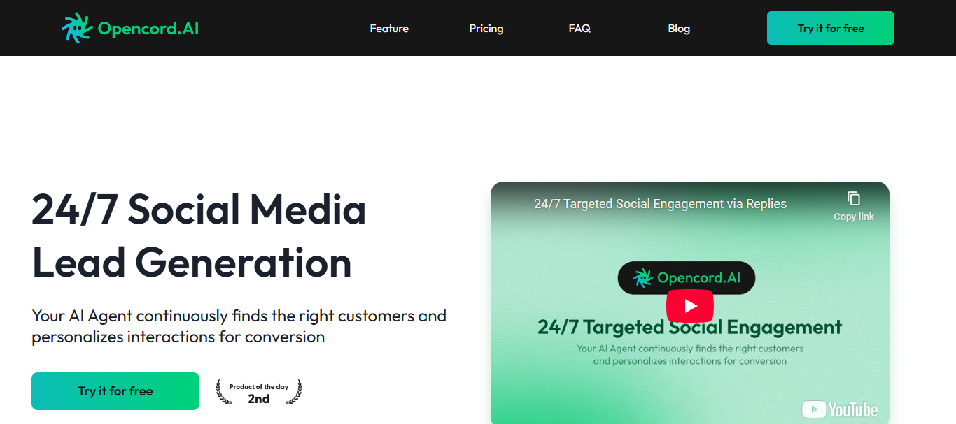 Opencord AI: Revolutionizing Social Media Lead Generation